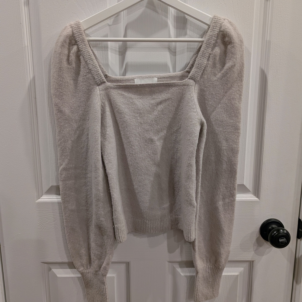 H&M Oatmeal Wool Blend Sweater